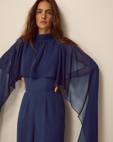 Monsoon Valerie Cape Wide Leg Jumpsuit