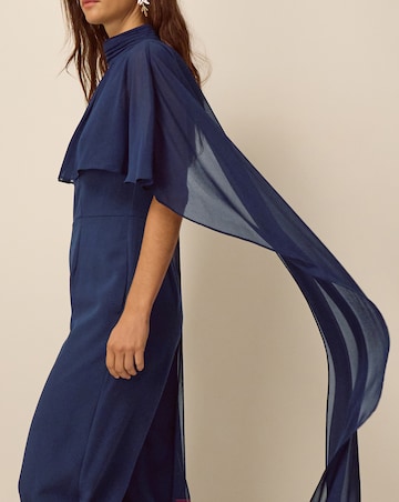 Monsoon Valerie Cape Wide Leg Jumpsuit