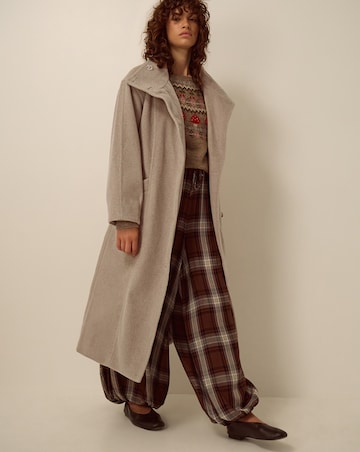 Monsoon Millie Funnel Neck Belted Coat