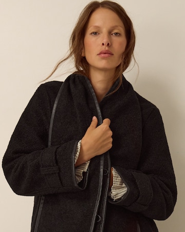 Monsoon Mae Boucle Coat & Scarf