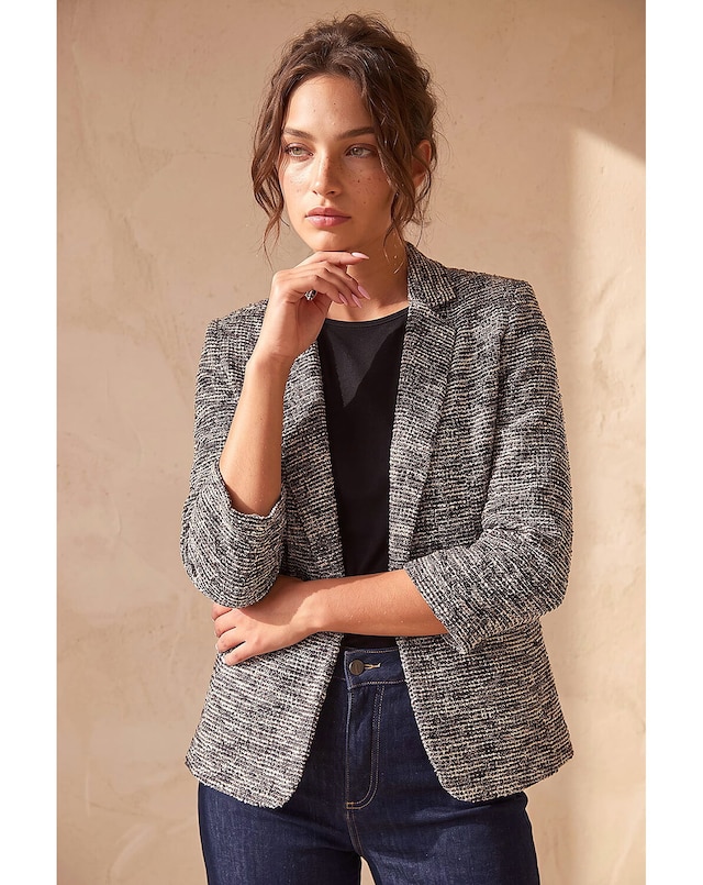 Roman Petite Boucle Stretch Blazer