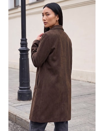 Roman Suedette Coat
