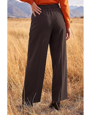 Roman Skinny Tie Wide Leg Trouser