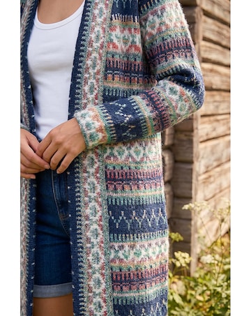 Roman Petite Aztec Longline Cardigan