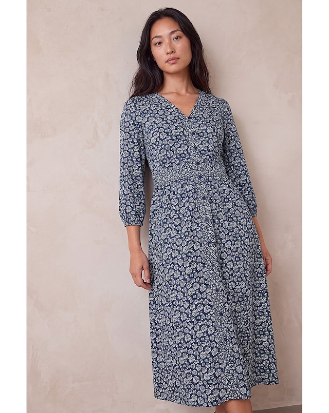 Roman Petite Floral Print Midi Dress