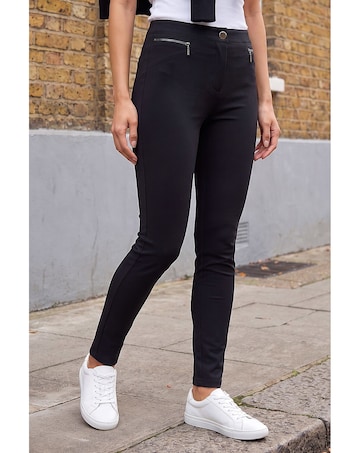 Roman Zip Detail Stretch Trouser