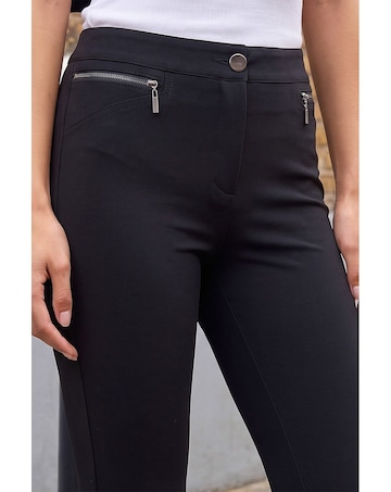Roman Zip Detail Stretch Trouser