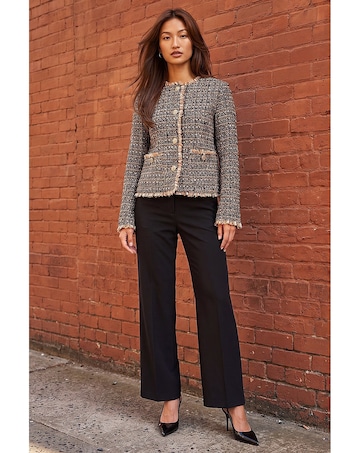 Roman Boucle Frayed Edge Jacket