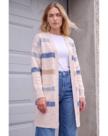 Roman Soft Knit Stripe Cardigan