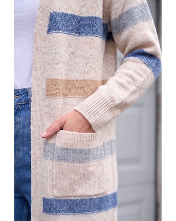 Roman Soft Knit Stripe Cardigan