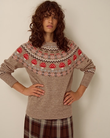 Monsoon Mia Mushroom Fair Isle Jumper