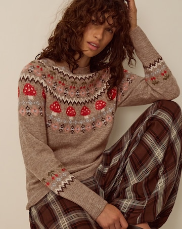 Monsoon Mia Mushroom Fair Isle Jumper