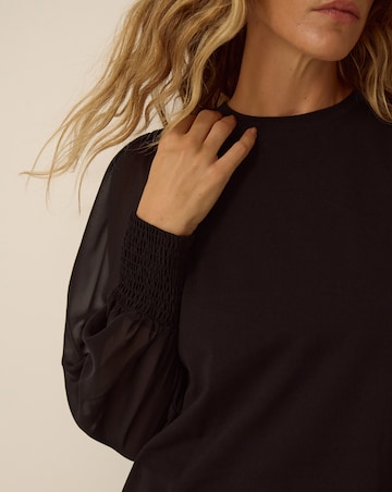 Monsoon Mayci Mix Fabric Top