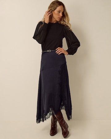 Monsoon Mayci Mix Fabric Top