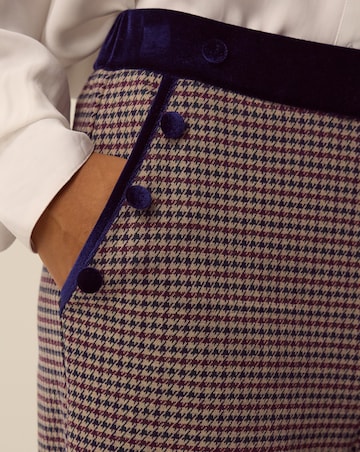 Monsoon Jan Check Print Jersey Trousers