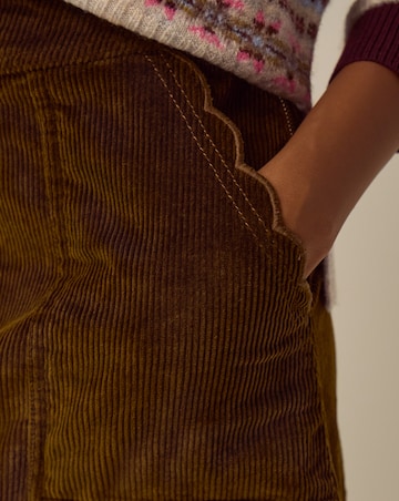 Monsoon Malika Corduroy Midi Skirt