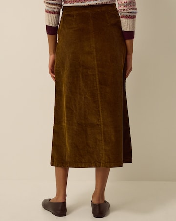 Monsoon Malika Corduroy Midi Skirt