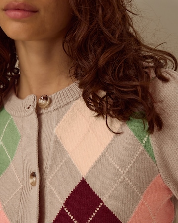 Monsoon Alba Argyle Cardigan