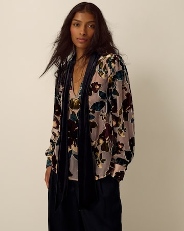 Monsoon Ayla Floral Devore Blouse