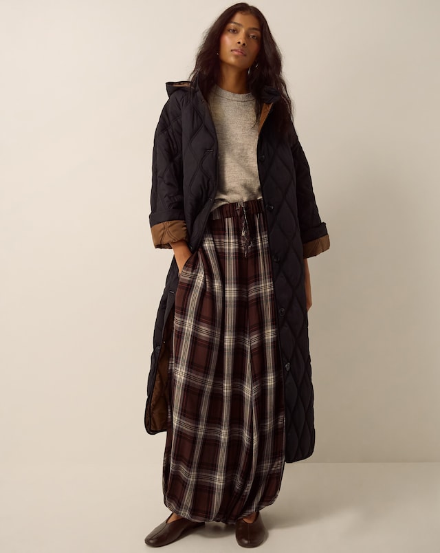 Monsoon Andi Quilted Longline Coat