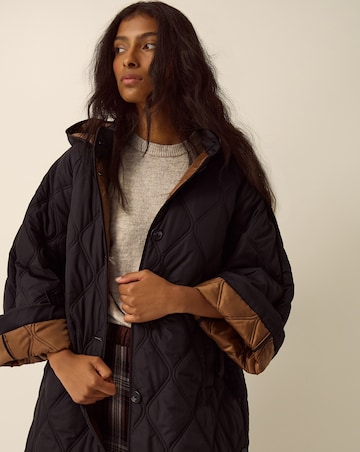 Monsoon Andi Quilted Longline Coat