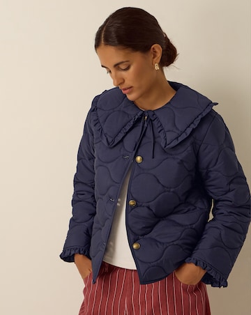 Monsoon Jade Collar Quilted Jacket