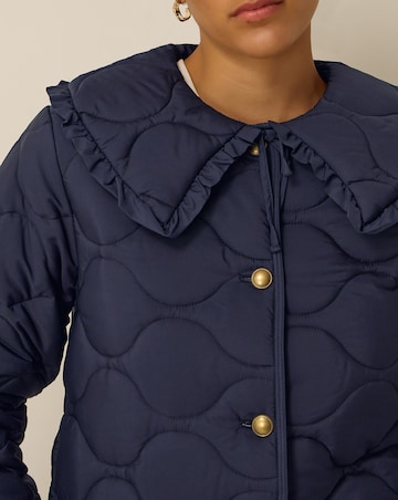 Monsoon Jade Collar Quilted Jacket