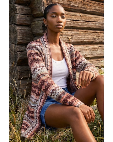Roman Petite Aztec Longline Cardigan