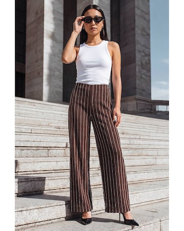Roman Texture Stripe Trouser