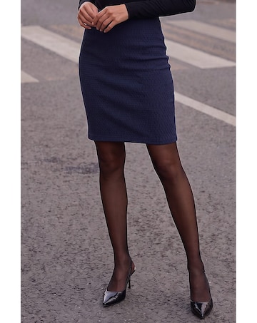 Roman Short Elastic Waist Jersey Skirt