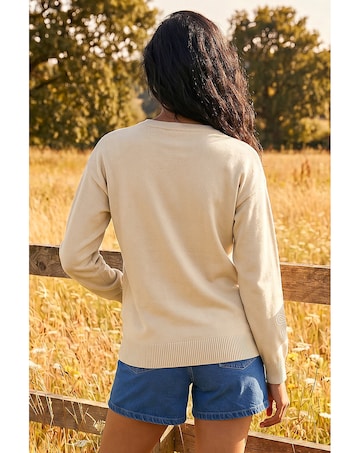 Roman Soft Floral Embroidered Jumper
