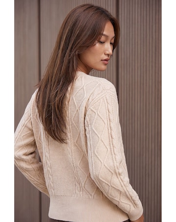 Roman Knitted Cable Bomber