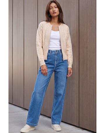 Roman Knitted Cable Bomber