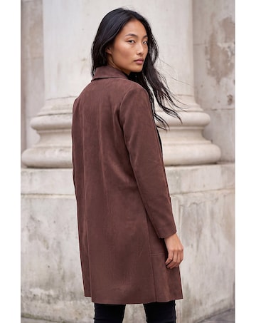 Roman Petite Faux Suede Pocket Jacket
