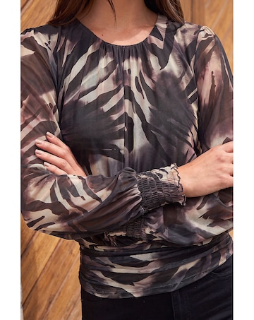 Roman Petite Mesh Blouson Top
