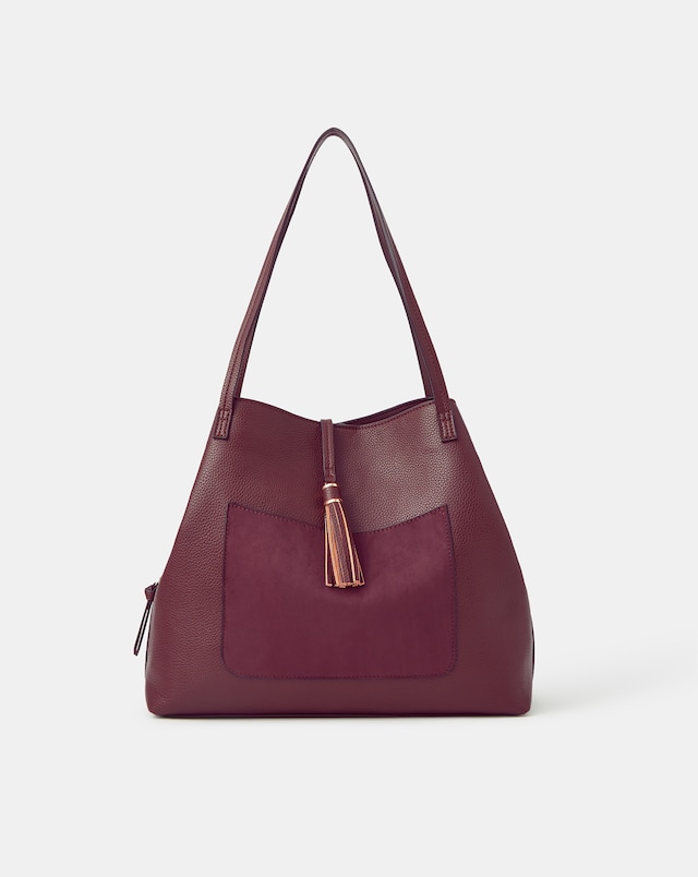 Accessorize Tassel Charm Shoulder Bag