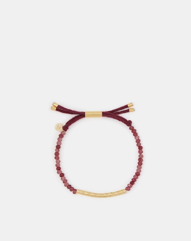 Accessorize Gold Quartz Beaded Bracelet