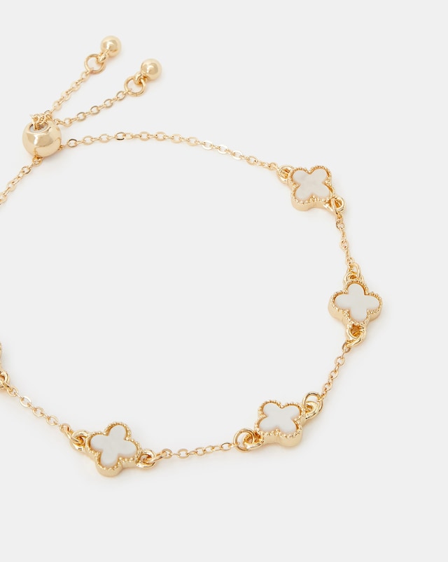 Accessorize Clover Toggle Bracelet
