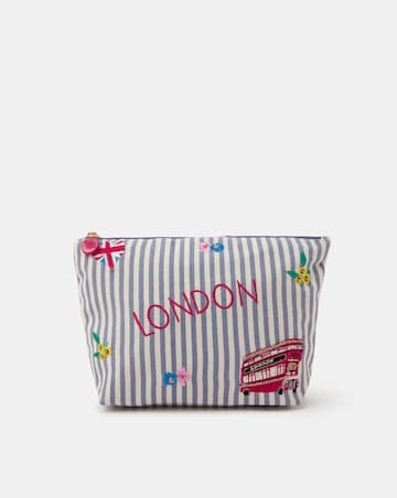 Accessorize London Stripe Make Up Bag