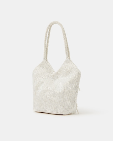 Accessorize Pearl Bow Beaded Bridal Bag