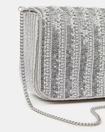 Accessorize Beaded Fold-Over Clutch Bag