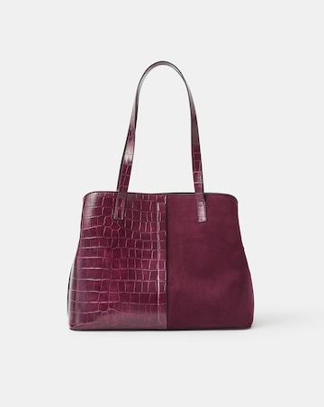 Accessorize Faux Croc Strap Shoulder Bag