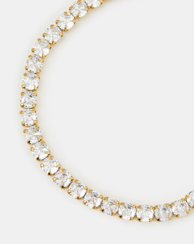 Accessorize Steel Tennis Bracelet