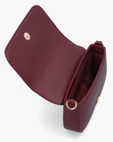 Valentino Bags Bianka Flapover Bordeaux Cross-Body Bag