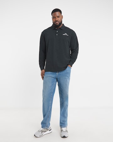 Polo Ralph Lauren Long Sleeve Script Logo Polo - Black