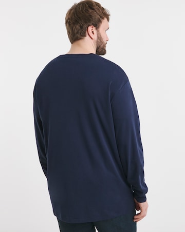 Polo Ralph Lauren Navy Long Sleeve Soft Cotton T-Shirt