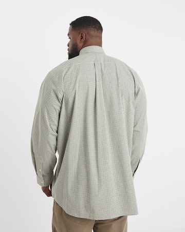 Polo Ralph Lauren Long Sleeve Gingham Stretch Poplin Shirt - Green Multi