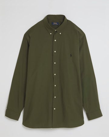 Polo Ralph Lauren Long Sleeve Stretch Poplin Shirt - Green