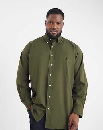 Polo Ralph Lauren Long Sleeve Stretch Poplin Shirt - Green