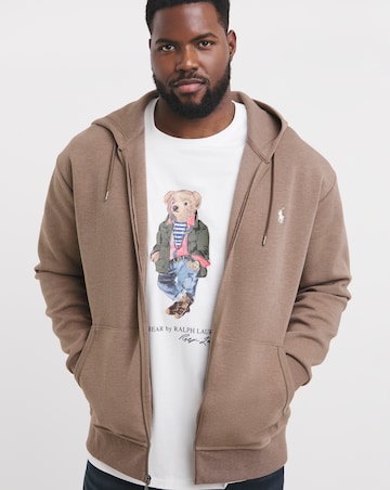 Polo Ralph Lauren Brown Zip Through Hoodie